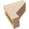 Ekena Millwork 3"W x 6"D x 6"H Classic Clemmons Rough Cedar Woodgrain TimberThane Corbel, Primed Tan CORUR03X06X06CLERCPR - alternate 2